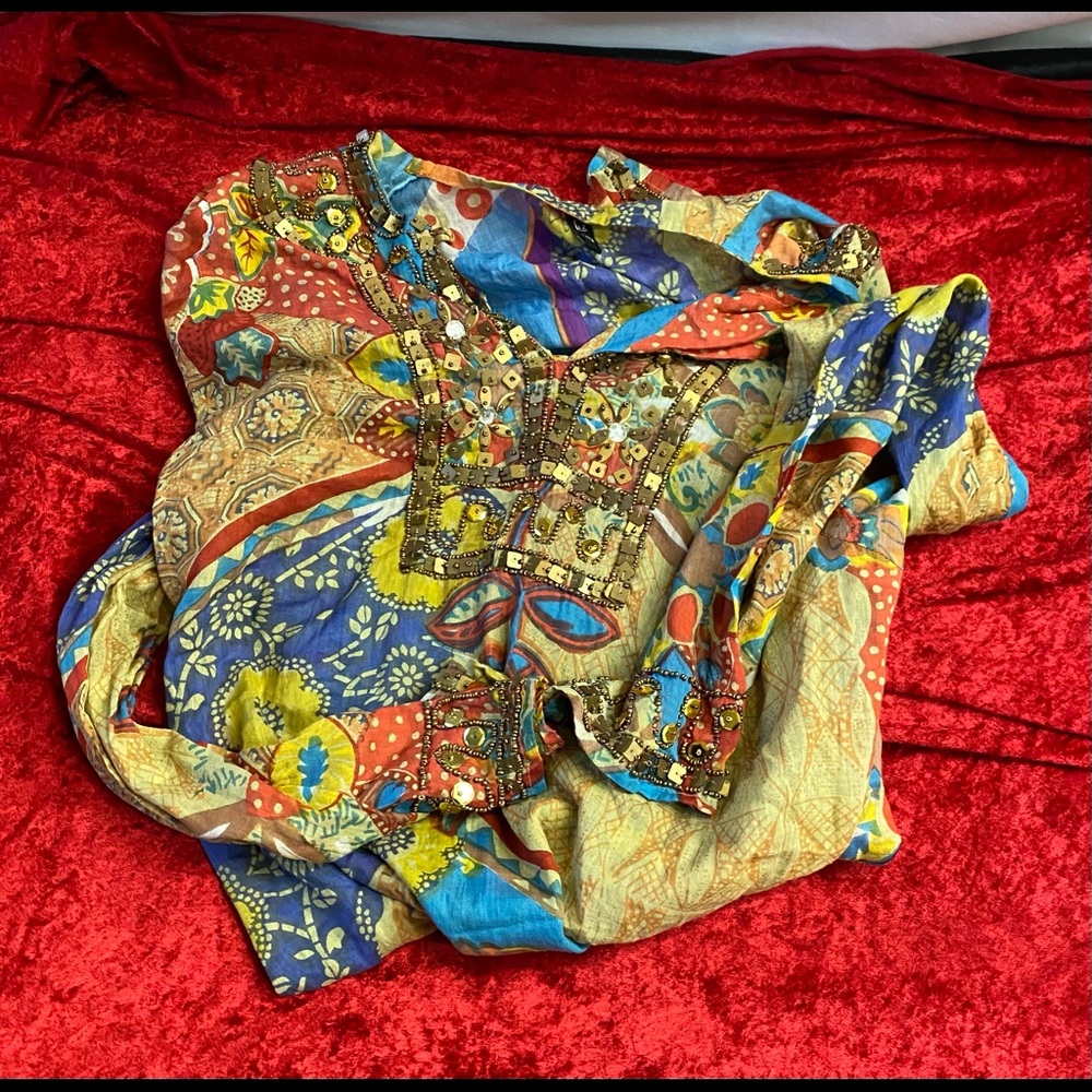 Beaded beach cover up - Picture 2 of 2